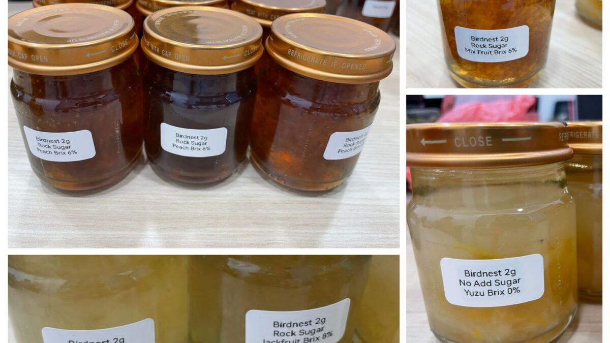 OEM Glass Bottling: customised bird nest drinks